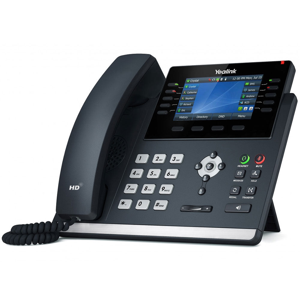 Yealink T46U IP Phone, 16 VoIP Accounts. 4.3-Inch Color Display. Dual – ISP  Wireless
