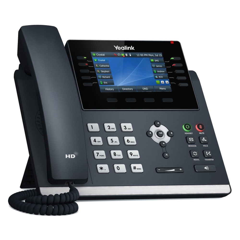 Yealink T46U IP Phone, 16 VoIP Accounts. 4.3-Inch Color Display. Dual – ISP  Wireless